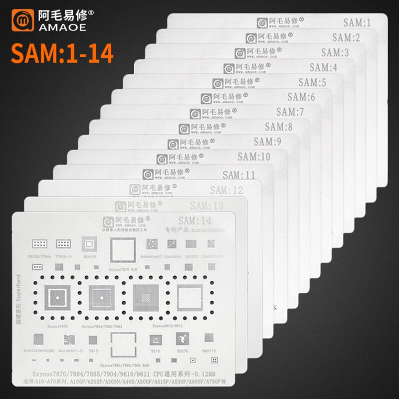 Amaoe SAM1-15 BGA Reballing ٽ Ｚ S20 G988 S10..